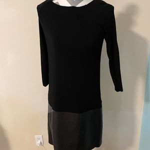 Leather skirts dress